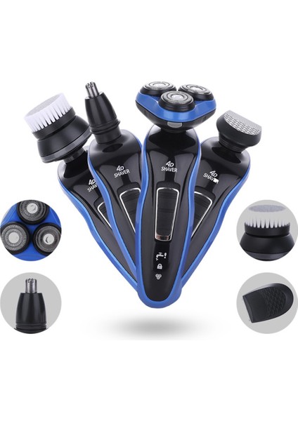 110V-220V USB Erkek Çift Halka Başlıklı Tıraş Makinesi, Elektrikli Scooter, Üç Bıçaklı Başlık (Yurt Dışından)