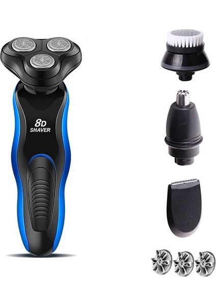 8d Şarj Edilebilir Tamamen Yıkanabilir Çevirmeli Elektrikli Çok Fonksiyonlu Tıraş Makinesi (Yurt Dışından) fiyatları