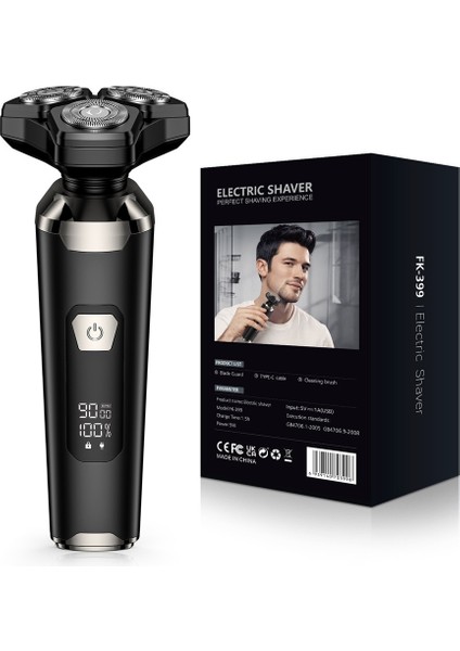 Erkekler Için Manyetik Yüzen 3 Bıçaklı Elektrikli Tıraş Makinesi, Tamamen Yıkanabilir, USB Hızlı Şarj. (Yurt Dışından) fiyatları