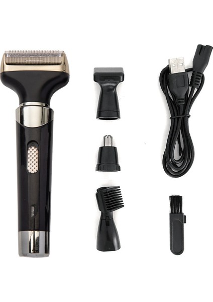 Erkekler Için 4'ü 1 Arada Elektrikli Tıraş Makinesi, Burun Kılı Düzeltici, Favori Düzeltici, Kaş Düzeltici, Bakım Seti (Karşılıklı Hareketli) (Yurt Dışından)