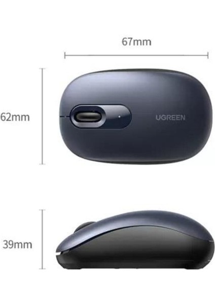2400DPI 2.4Ghz Wireless Kablosuz Sessiz Mouse Pembe, 90686