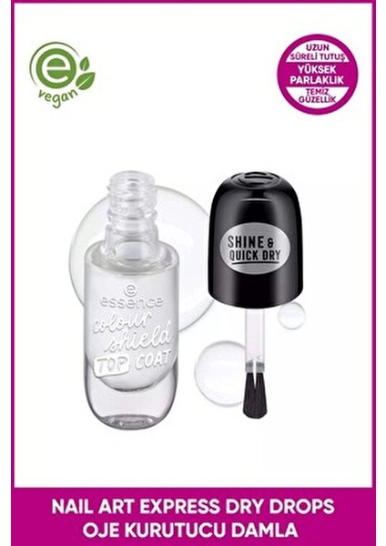 Colour Shield Top Coat Tırnak Cila Parlaklık ve Hızlı Kuruma Özelliği fiyatları