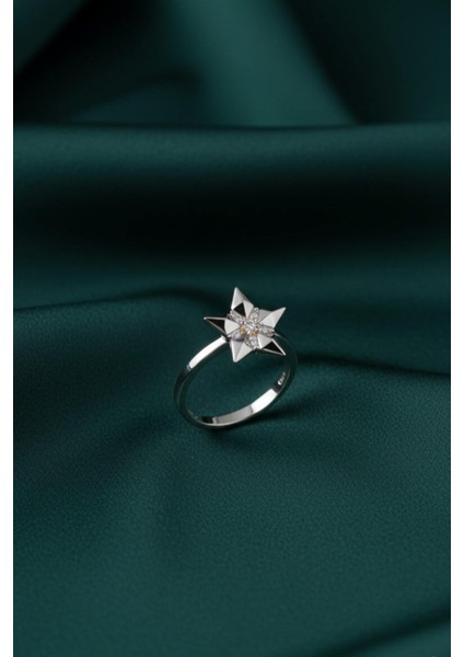 Gold Gümüş Taşlı Ayarlanabilir Kadın Yüzük Ktp-Yldz-Yzk-Gms fiyatları