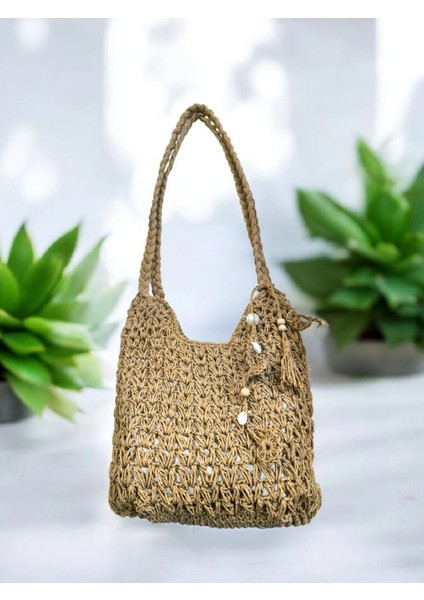 Hasır Çanta Orta Boy - Model 202505