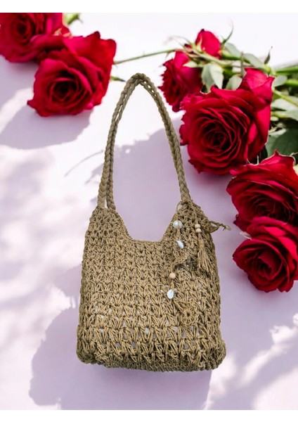 Hasır Çanta Orta Boy - Model 202505 fiyatları