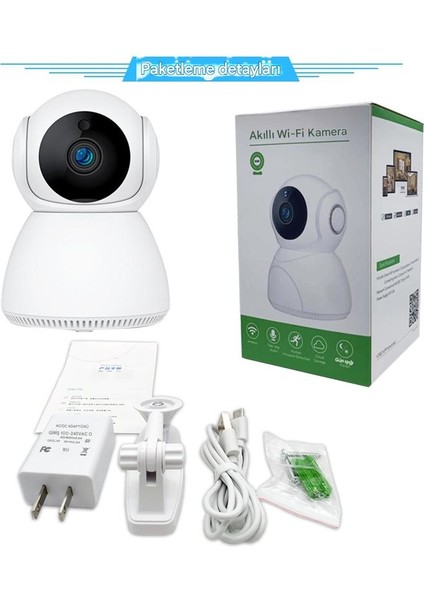 Home Security Camera 360° Ev Güvenlik Kamerası Ip 3mp