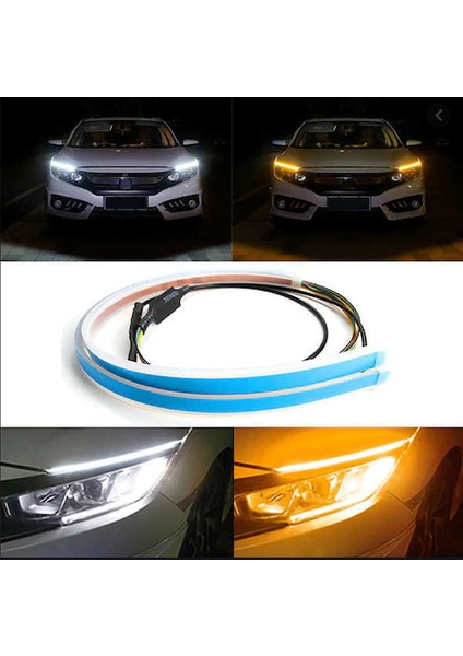 Far Üstü Dinamik Kayar Sinyalli Gündüz Ledi 60 cm Yeni Nesil fiyatları