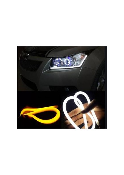 Far Üstü Dinamik Kayar Sinyalli Gündüz Ledi 60 cm Yeni Nesil fırsatları