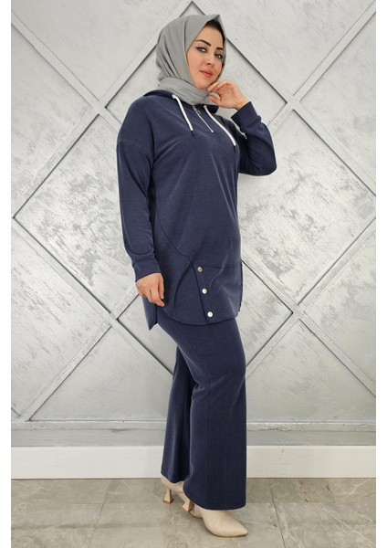Kadın Çıt Çıt Detaylı Tesettür Takım