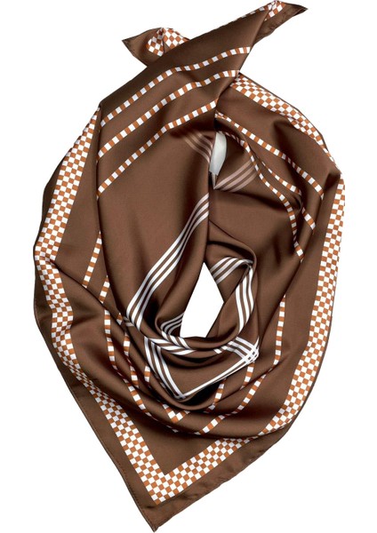 Nil Scarf Brown/ecru 70*70 cm Fular Eşarp fiyatları