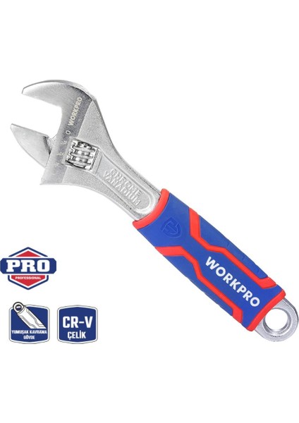 WP272011 200MM Cr-V Profesyonel Kurbağacık Anahtar