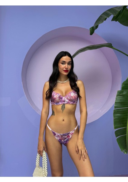 Dantel Balenli Kapsız Sütyen Takımı modelleri