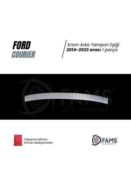 Ford Courier Krom Arka Tampon Üstü Koruma 2014-2023 Paslanmaz Çelik fiyatları