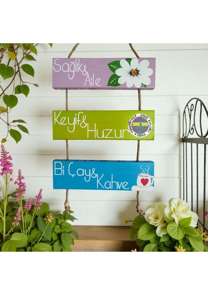 Fenerbahçe Dükkanı Hayalim Bahçe Süsü Duvar Süsü Balkon Süsü Dekorasyon Teras Kapı Süsü Mutfak Süsü Hediyelik Eşya Ölçü 60*30