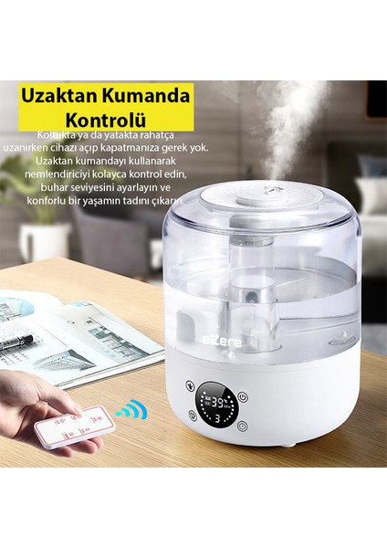 TH-413 Akıllı Dijital Hava Nemlendirici | 3l Kapasite, Dokunmatik Panel, Uzaktan Kumanda, Sessiz Çalışma fiyatları