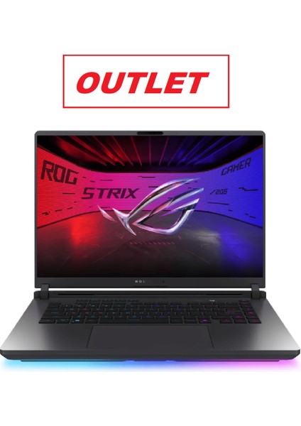 Rog Strix G16 G615LP-S5114W Ultra 9 275HX 32 GB 1 Tb SSD RTX5070 16'' Hafif Kusurlu Gaming Laptop
