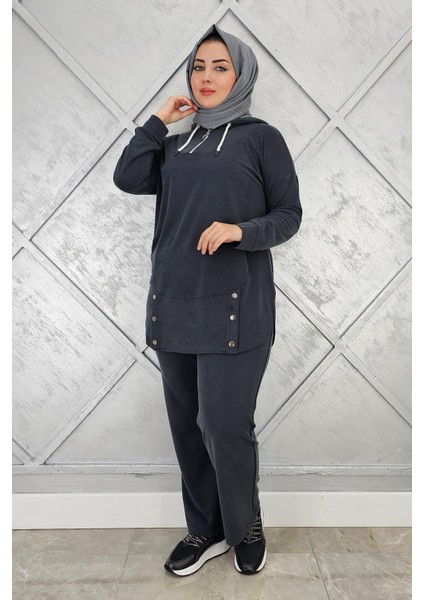 Kadın Çıt Çıt Detaylı Tesettür Takım