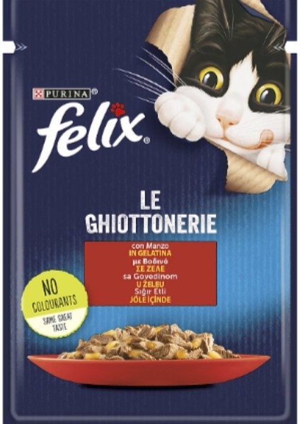 Kedi Maması 85GR Yaş Sığır Eti 26'lı