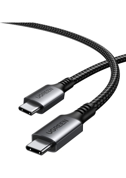 Usb-C 60W 3A Qc Pd Örgülü Hızlı Şarj Kablosu, 1 Metre, Siyah, 15373 fırsatları