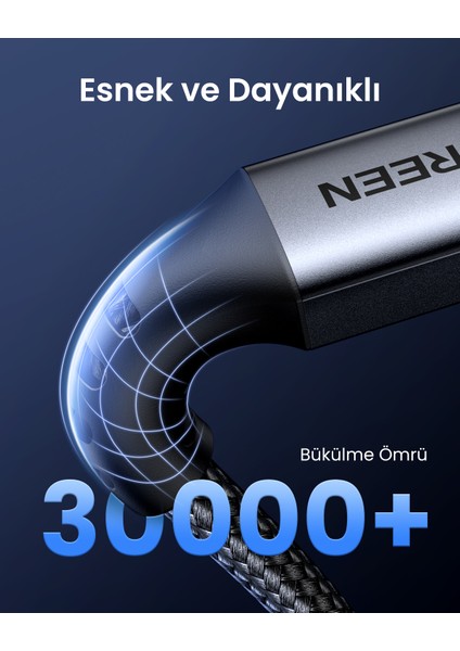 Usb-C 60W 3A Qc Pd Örgülü Hızlı Şarj Kablosu, 1 Metre, Siyah, 15373 indirimleri