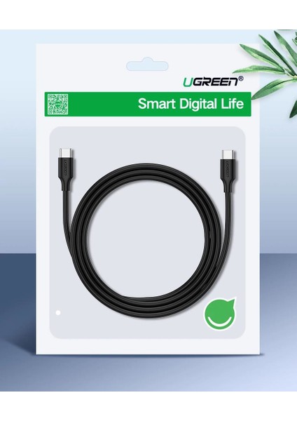 USB-C 60W 3A QC PD Hızlı Şarj Kablosu, 0,5 Metre, Siyah, 50996 fırsatları