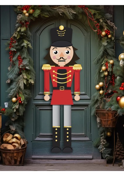 130 cm Dev Kurşun Asker Karton Maket Yılbaşı Dekor Çok Renkli