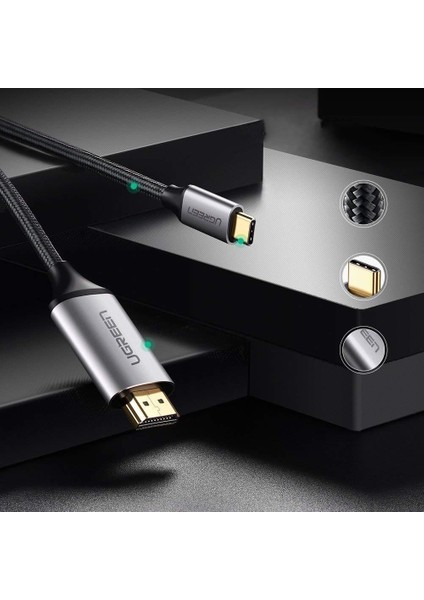 USB-C to HDMI Dönüştürücü Kablo 1.5m, 50570 modelleri