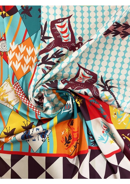 Scarf Dance Blue Fular 70*70 cm