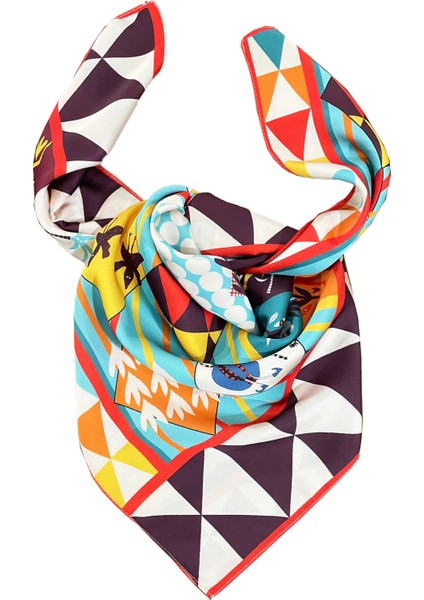 Scarf Dance Blue Fular 70*70 cm modelleri