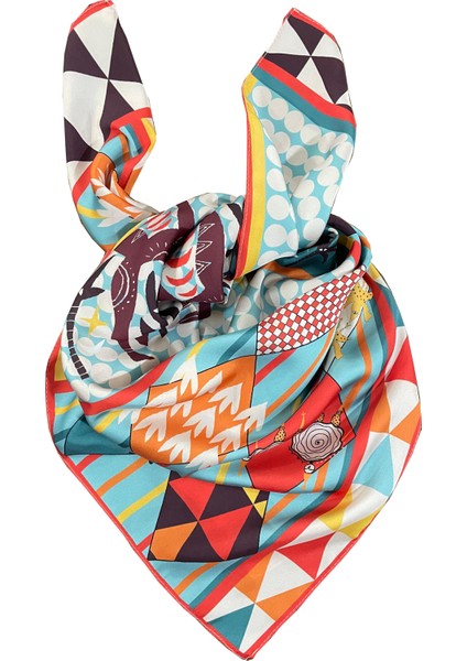 Scarf Dance Blue Fular 70*70 cm fırsatları