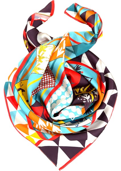 Scarf Dance Blue Fular 70*70 cm indirimleri