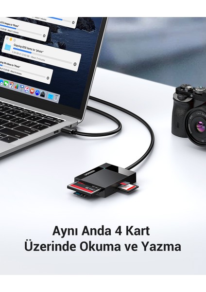 4-in-1 USB 3.0 Kart Okuyucu, 30333
