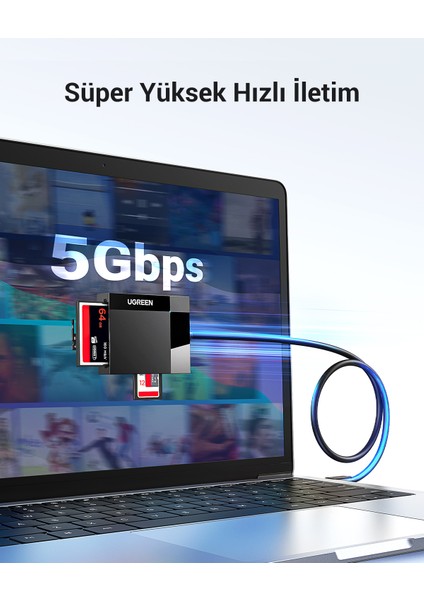 4-in-1 USB 3.0 Kart Okuyucu, 30333