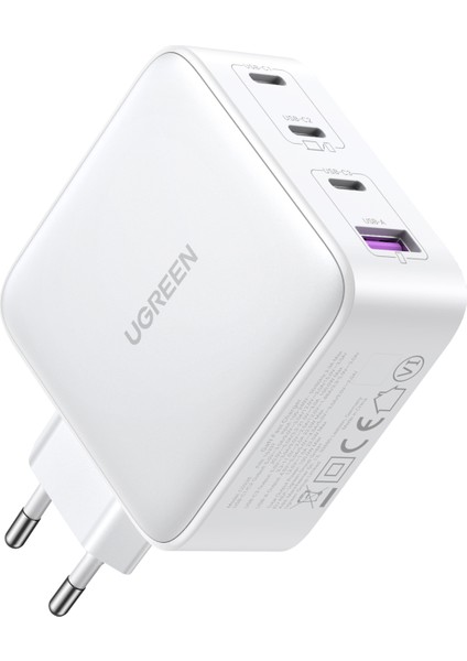 Nexode Gan x 100W Hızlı Şarj Cihazı 4 Portlu Pd Qc 3xusb-C, 1xusb-A, Beyaz, 15337