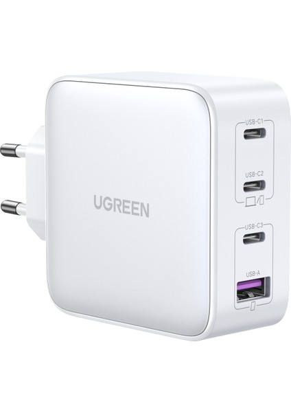 Nexode Gan x 100W Hızlı Şarj Cihazı 4 Portlu Pd Qc 3xusb-C, 1xusb-A, Beyaz, 15337