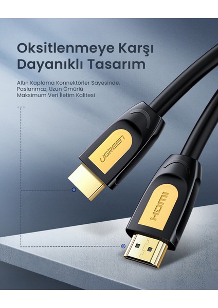 4K HDMI Kablo, 1.5 Metre, Siyah, 10128