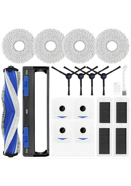 Ecovacs Debot X5 Pro Robot Vakum Süpürücü Ana Yan Fırça Hepa Filtre Mop Bezi Yedek Parçalar (Yurt Dışından)