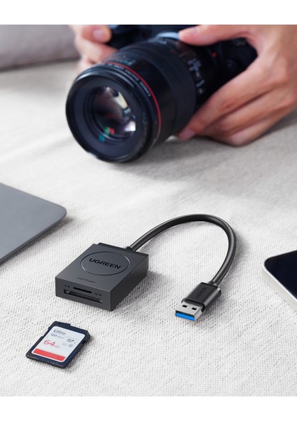 2-in-1 USB 3.0 SD/TF Kart Okuyucu, 20250