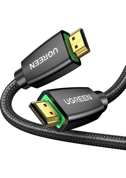 Örgülü 4K 18 Gb/s HDMI 2.0 Kablo Siyah, 2 Metre, 40410