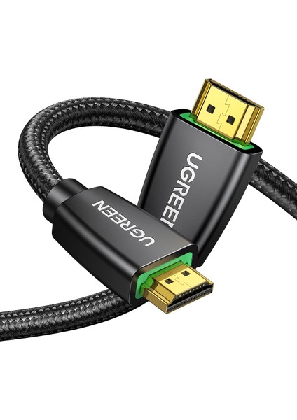 Örgülü 4K 18 Gb/s HDMI 2.0 Kablo Siyah, 2 Metre, 40410