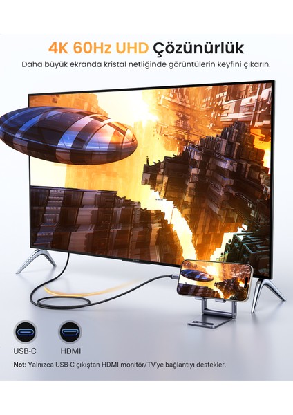 USB-C to HDMI Dönüştürücü Kablo 1.5m, 50570