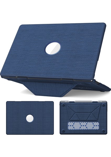 MacBook Air 15 (2025) (M2 A2941 / M3 A3114 / M4 A3241) Logolu Dizüstü Bilgisayar Kılıfı (Yurt Dışından)