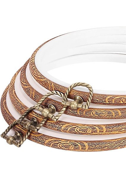 Parça 8,4 Inç Nakış Kasnağı Taklit Ahşap Sergileme Çerçevesi (Yurt Dışından) fırsatları