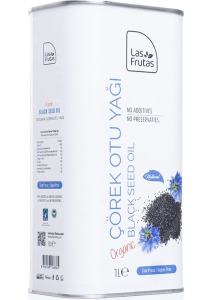 Las Frutas Organik Çörekotu Yağı 1 Litre 2'li modelleri