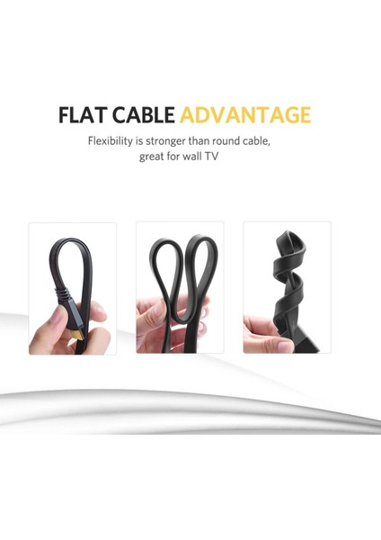 4K Yüksek Hızlı 2.0 HDMI Kablo, 1.5 m, 50819 fırsatları