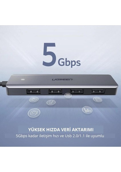 4 Portlu USB 3.0 Hub USB Çoklayıcı Adaptör, 50985