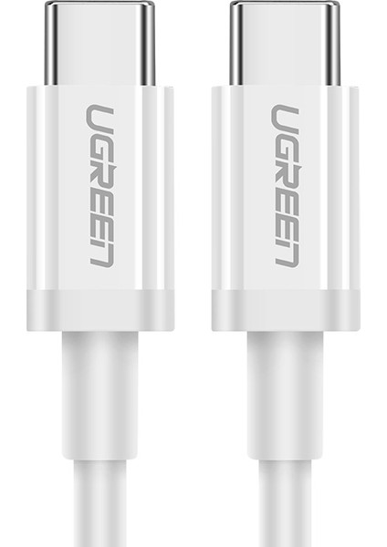 USB-C 60W 3A QC PD Hızlı Şarj Kablosu, 1 m, Beyaz, 60520