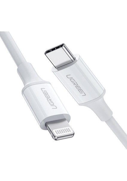 USB-C - Lightning 3A PD MFi Sertifikalı Hızlı Şarj Kablosu, 2 m, Beyaz, 60749