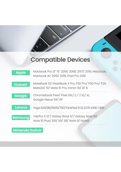 USB-C 100W 5A QC PD Örgülü Hızlı Şarj Kablosu, 1 m, Siyah, 70427 fırsatları