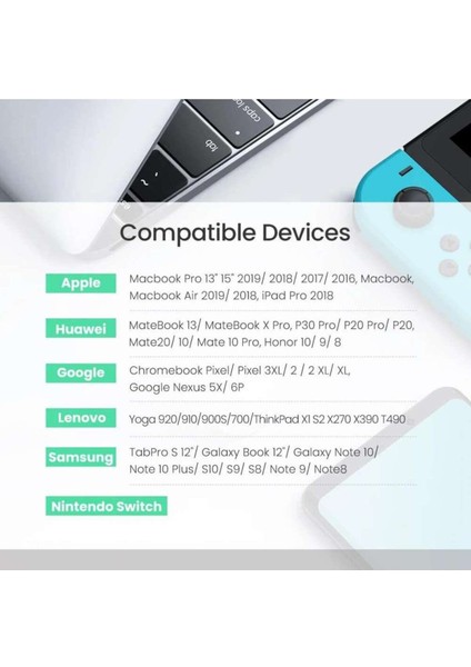 USB-C 100W 5A QC PD Örgülü Hızlı Şarj Kablosu, 1 m, Siyah, 70427